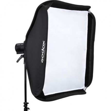 Godox S2 Bowens Mount Bracket with Softbox & Carrying Bag Kit (60x60cm)