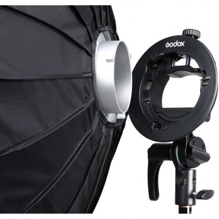 Godox S2 Bowens Mount Bracket with Softbox & Carrying Bag Kit (60x60cm)