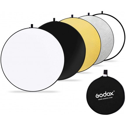 GODOX 60cm 5-in-1 Collapsible Round Portable Disc Light Reflector