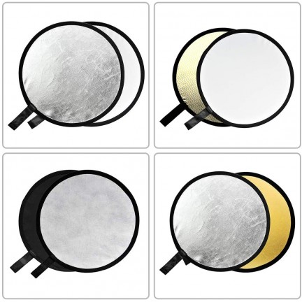 GODOX 60cm 5-in-1 Collapsible Round Portable Disc Light Reflector