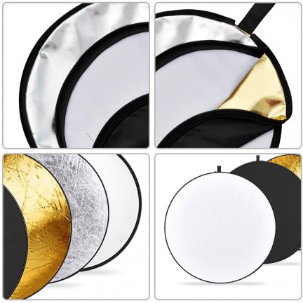 GODOX 110cm 5-in-1 Collapsible Round Portable Disc Light Reflector