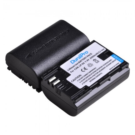 DuraPro 2 x 2000mAh LP-E6 Battery + LCD Charger For Canon 5D Mark II/III/IV, 5DS,5DS R,6D,6D Mark II,7D,7D Mark II,60D,70D,80D