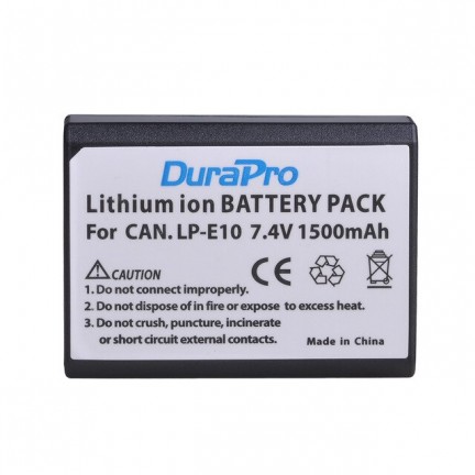 DuraPro 2pc LP-E10 LP Camera Li-ion Battery + LCD USB Charger For Canon 1100D 1200D Kiss X50 X70 Rebel T3 T5