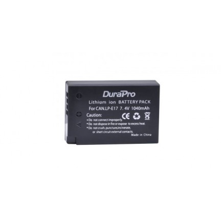 DuraPro 2 x 1040mAh LP-E17 Battery + LCD USB Dual Charger for EOS M3 750D 760D 800D