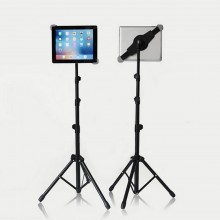 Tripod Floor Tablet Stand Height Adjustable 360 Rotating Tablets Holder for iPad Mini Air Pro