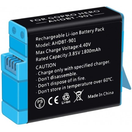 Battery AHDBT-901 Li-ion Rechargeable for GoPro Hero 9 Sports Action Camera