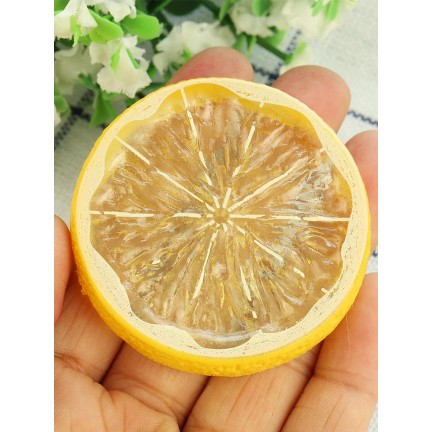 Yellow Mini Photography Props Simulation Lemon Slices for Studio Photo Desktop Shooting Decoration Accessories