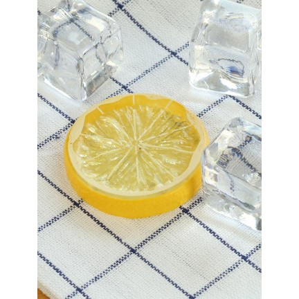 Yellow Mini Photography Props Simulation Lemon Slices for Studio Photo Desktop Shooting Decoration Accessories