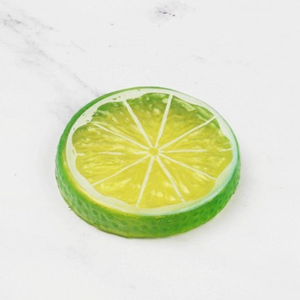 Green Mini Photography Props Simulation Lemon Slices for Studio Photo Desktop Shooting Decoration Accessories