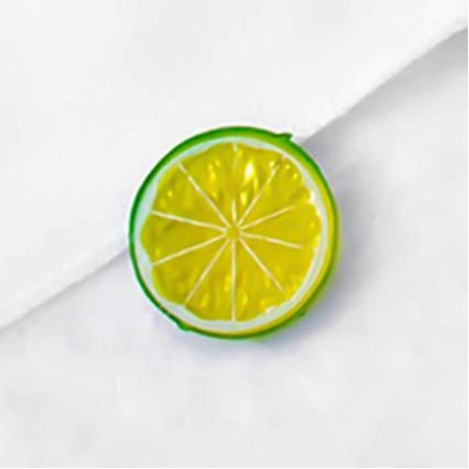 Green Mini Photography Props Simulation Lemon Slices for Studio Photo Desktop Shooting Decoration Accessories
