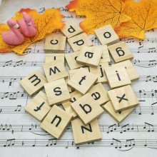 26pcs/lot Wooden English Alphabet Diy Creative Ornaments for Backdrop Photography Accessories