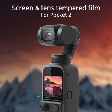 9H Tempered Glass Film For DJI Osmo Pocket 2 Gimbal Camera Lens Protective Glass Anti-scratch Screen Protector Accessories