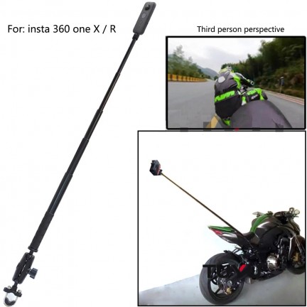 SM01-U Motorcycle Bike Camera Holder Handlebar Bracket Stand For Insta360 X3 & GoPro DJI YI Invisible Selfie Stick Accessory