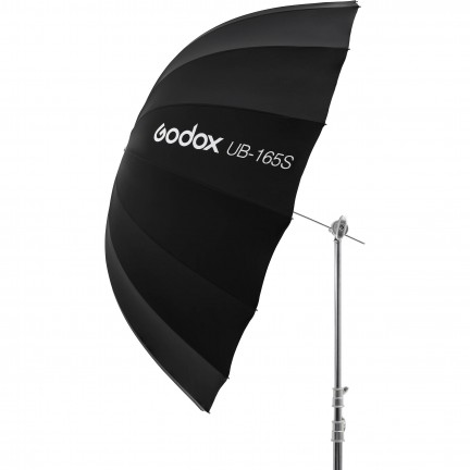 Godox UB-165S 65 inch 165cm Parabolic Black Reflective Umbrella Studio Light Umbrella with Black Silver Diffuser Cover Cloth