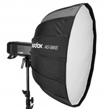 Godox AD-S65S 65cm White or Silver Deep Parabolic Softbox + Honeycomb Grid Godox Mount Softbox for AD400PRO