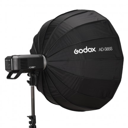 Godox AD-S65S 65cm White or Silver Deep Parabolic Softbox + Honeycomb Grid Godox Mount Softbox for AD400PRO