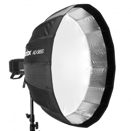 Godox AD-S65S 65cm White or Silver Deep Parabolic Softbox + Honeycomb Grid Godox Mount Softbox for AD400PRO