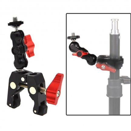 Multi-function Ball Head Clamp Ball Mount Clamp Magic Arm