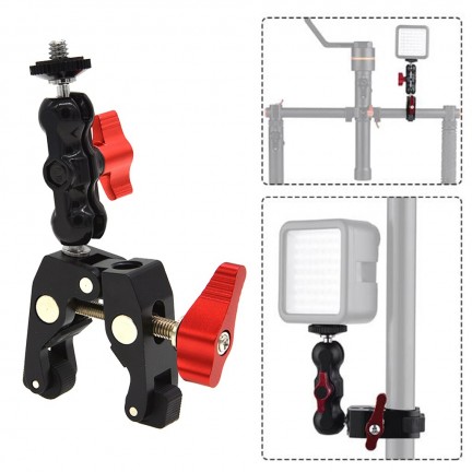 Multi-function Ball Head Clamp Ball Mount Clamp Magic Arm