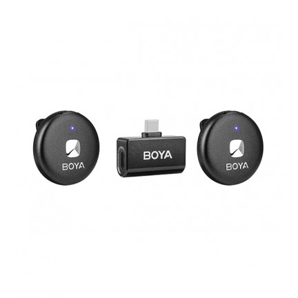 BOYA Omic-U Type-C 2.4GHz Dual-Channel Wireless Microphone System (Black)