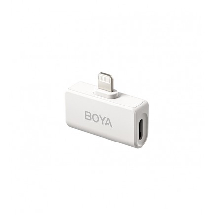 BOYA Omic-D Lighting Ultracompact 2.4GHz Wireless Microphone System (White)