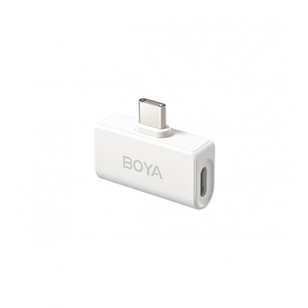 BOYA Omic-U Type-C 2.4GHz Dual-Channel Wireless Microphone System (White)