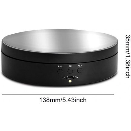 360Electric Rotating Display Stand Turntable Mirror Photography Turntable Jewelry Holder