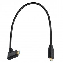 8K Ultra HD High Speed Micro HDMI to Micro HDMI-compatible Type D Male to Male Cable Left 0.3M