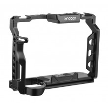 Aluminum Alloy Camera Cage with 1/4 Inch Screws Holes Cold Shoe Mounts Replacement for Sony A7 IV