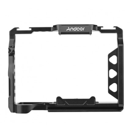 Aluminum Alloy Camera Cage with 1/4 Inch Screws Holes Cold Shoe Mounts Replacement for Sony A7 IV
