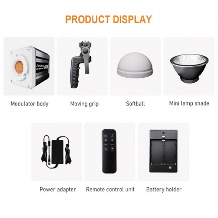 Andoer LED Video Light 60W COB Photography Light Tri-Color