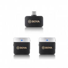 BOYA BY-M1V4 2.4GHz Dual-Channel Wireless Microphone System