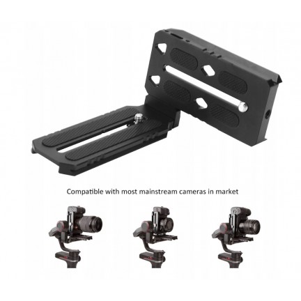 Camera Stabilizer Vertical Shooting Board with Counterweight for Zhiyun Weebill/Weebill S Stabilizer Quick Release Plate