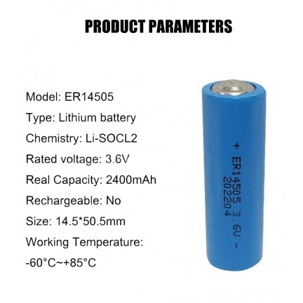 1Pc 3.6V ER14505 202204 AA Replacement Battery