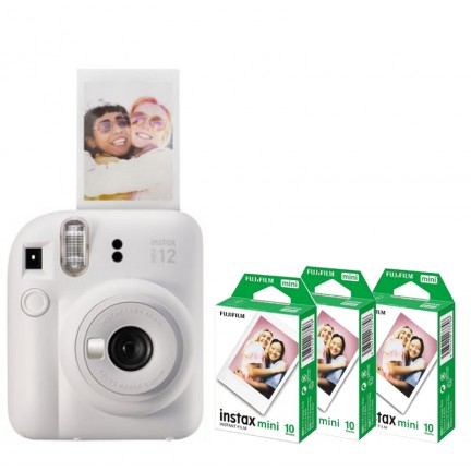 FUJIFILM INSTAX MINI 12 Instant Camera with Instant Film (30 Sheets)