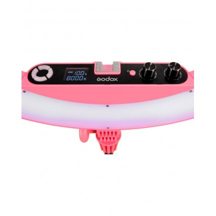 Godox LR160 Bi-Color Ringlight (Pink)