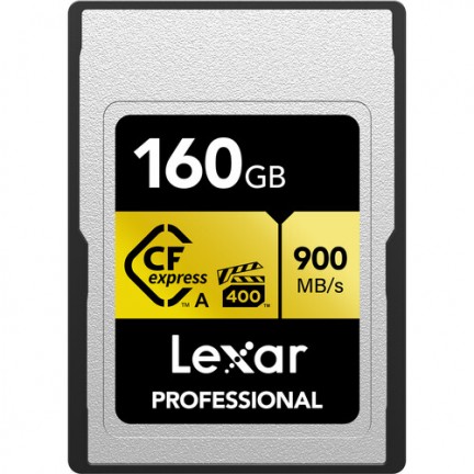 Lexar 160GB Professional CFexpress Type A Card GOLD Series with Card Reader