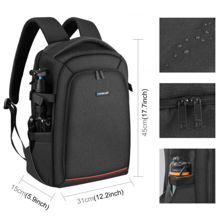 PULUZ Outdoor Portable Waterproof Scratch-proof Dual Shoulders Backpack