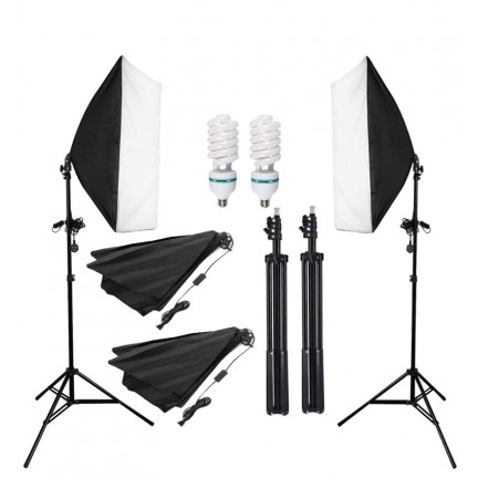 Photo Studio 60x60 Softbox Lighting (2 Kit)