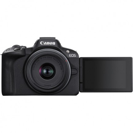 Canon EOS R50 Mirrorless Camera with 18-45mm Lens (Black)