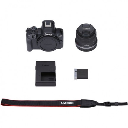 Canon EOS R50 Mirrorless Camera with 18-45mm Lens (Black)