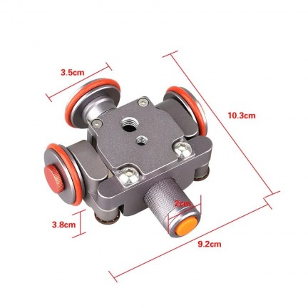 Camera Slider Mini Flexible Motorized Electric Dolly 3-Wheel Roller Car Rail Rolling Track Slider Use for DSLR Camera Camcorder