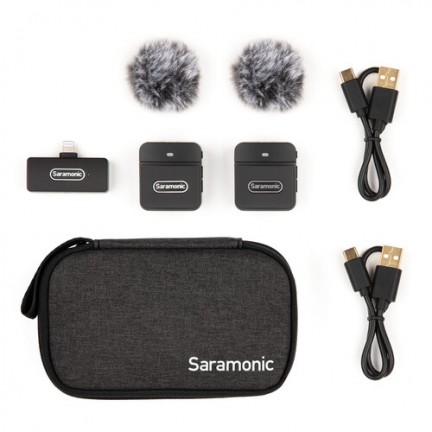 Saramonic Blink 100 B4 2-Person Compact Digital Wireless Clip-On Microphone System with Lightning Connector