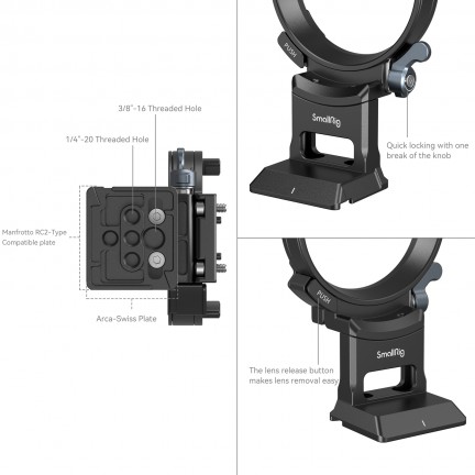 SmallRig Horizontal-to-Vertical Mounting Plate for Sony a7C II & a7CR