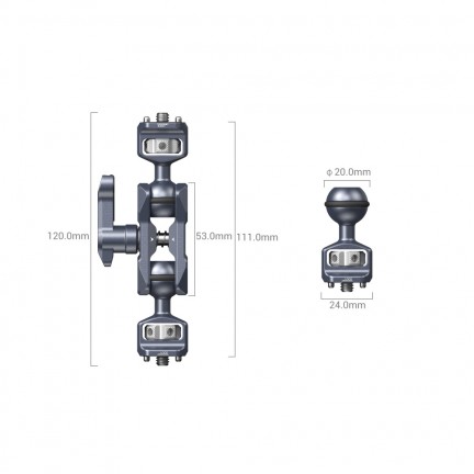 SmallRig Magic Arm with Dual Ball Heads (1/4”-20 Screws)