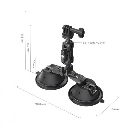 SmallRig Portable Dual Suction Cup Camera Mount SC-2K