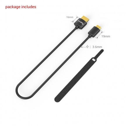 SmallRig Ultra Slim 4K Data Cable (C to A) 35cm