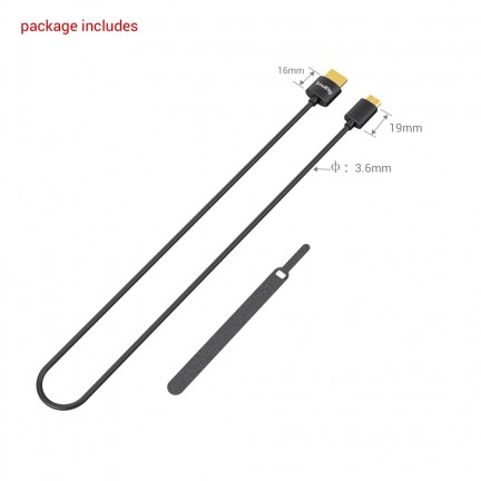SmallRig Ultra Slim 4K Data Cable (C to A) 55cm