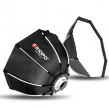 TRIOPO K2-55 Octagon Foldable Softbox Bracket Bowns Mount for Flash