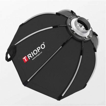 TRIOPO K2-55 Octagon Foldable Softbox Bracket Bowns Mount for Flash without Grid